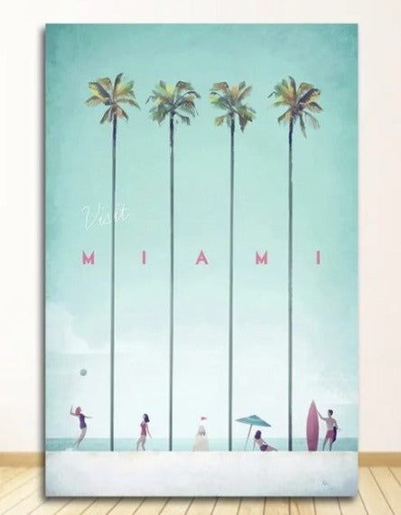 Affiche Miami 50x75cm