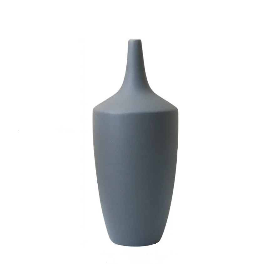 Vase bleu céramique